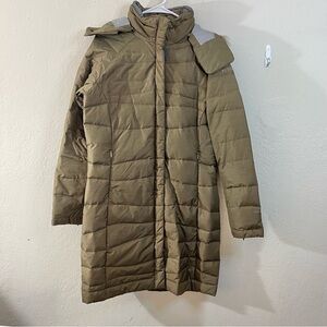 Columbia Titanium Omni-Tech Women Puffer Down Coat Jacket M Army Green Outdoor